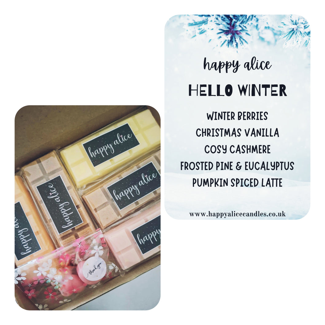 Hello Winter Snapbar Box